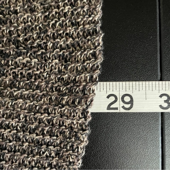 Eileen Fisher Linen Cardigan Open Waterfall Knit MP chocolate Brown Marled - Picture 7 of 10